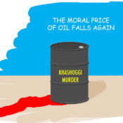 price of oil Jamal Khashoggi cartoon