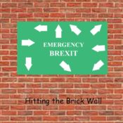 brick wall Brexit cartoon