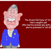 Prince Andrew Jeffrey Epstein cartoon