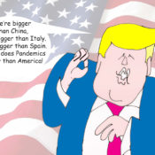 Donald Trump coronavirus cartoon