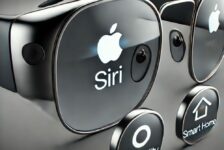 Concept image of Apple smart glasses showcasing Siri, Accessibility, and Smart Home features, highlighting seamless integration with the Apple ecosystem, designed for both mass appeal and accessibility benefits